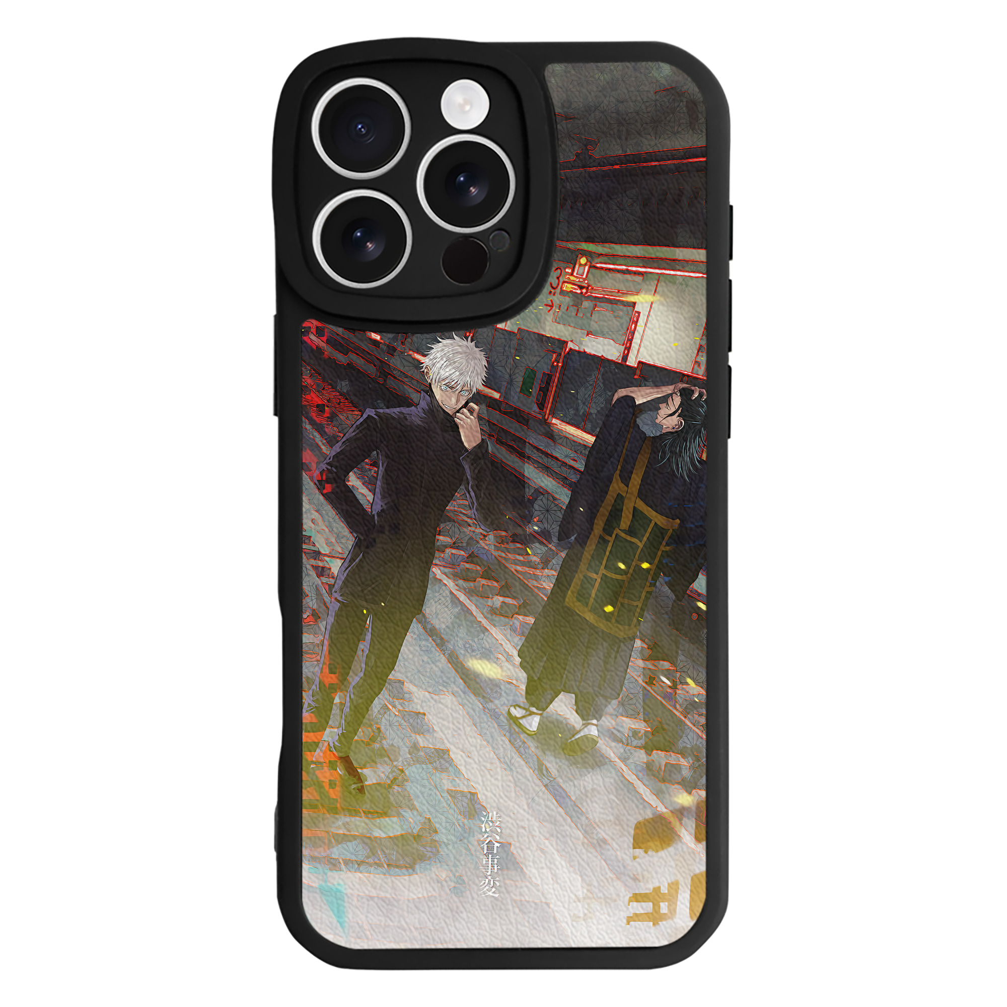 （画像用） 呪術廻戦 Jujutsu Kaisen 【iPhone 16シリーズ対応】シリコンスマホケース（レザー調） 材質：シリコン
